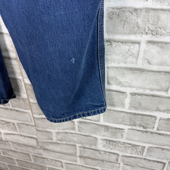 Carhartt FR Flame Resistant Dark Wash Denim Carpenter Pockets Jeans Mens 44 x 30 - Picture 5 of 13